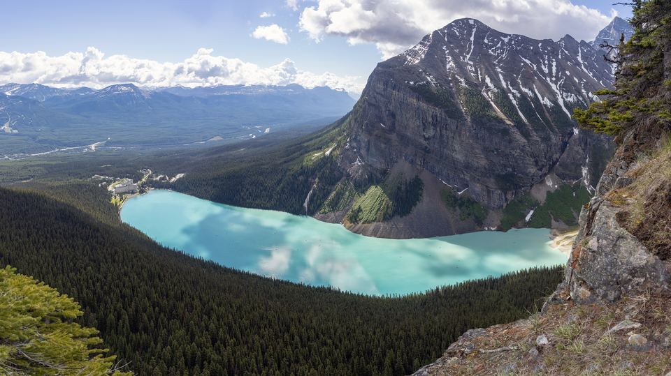 Lake Louise seen from the Beehive, Banff, Canada